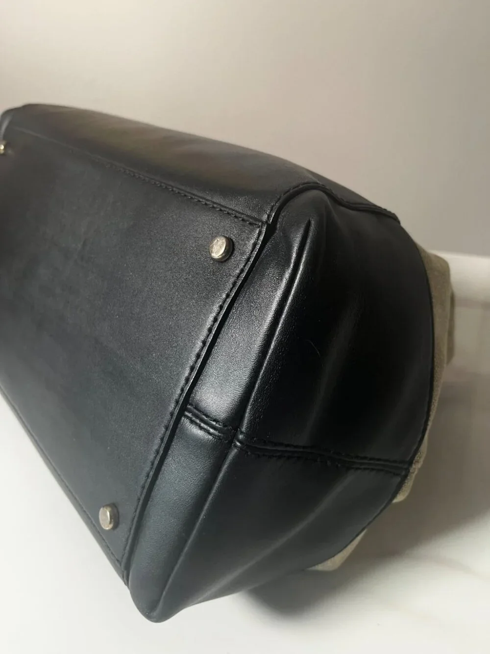 Kate Spade Charlotte Street Large Sloan Black Natural Storybook Satchel